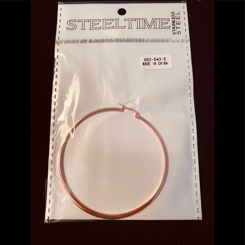 Rose Gold Hoop Earrings